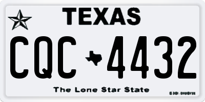 TX license plate CQC4432