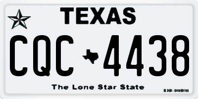 TX license plate CQC4438