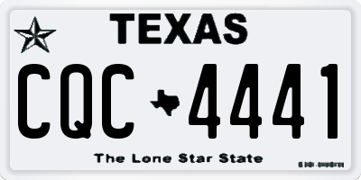 TX license plate CQC4441