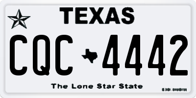 TX license plate CQC4442