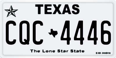 TX license plate CQC4446