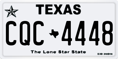 TX license plate CQC4448
