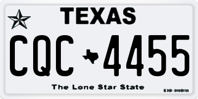 TX license plate CQC4455