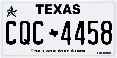 TX license plate CQC4458