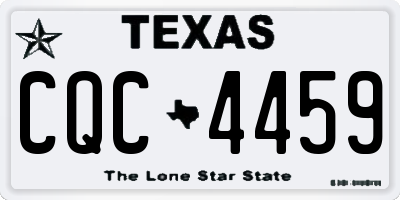 TX license plate CQC4459