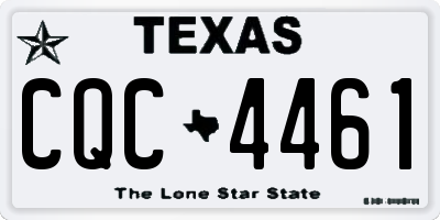 TX license plate CQC4461