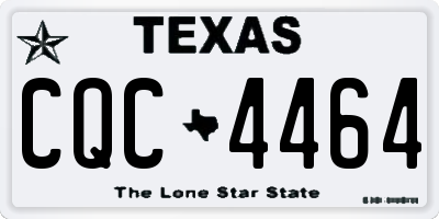 TX license plate CQC4464