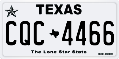 TX license plate CQC4466