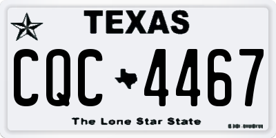 TX license plate CQC4467