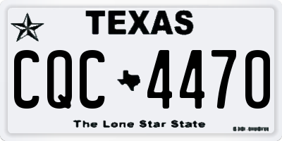 TX license plate CQC4470