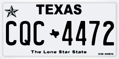 TX license plate CQC4472