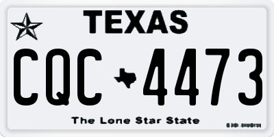 TX license plate CQC4473