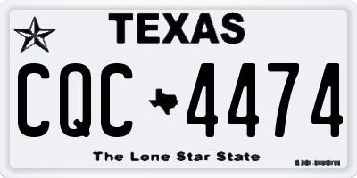 TX license plate CQC4474