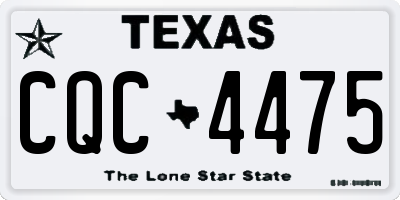 TX license plate CQC4475