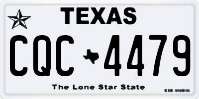 TX license plate CQC4479