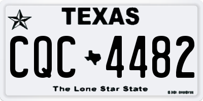 TX license plate CQC4482