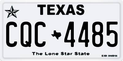 TX license plate CQC4485