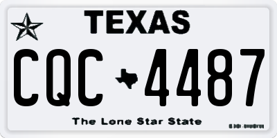 TX license plate CQC4487