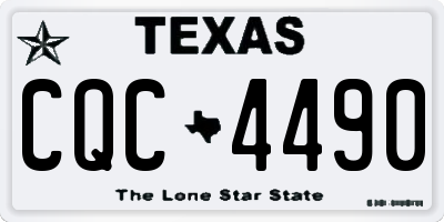 TX license plate CQC4490