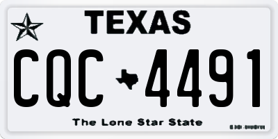 TX license plate CQC4491