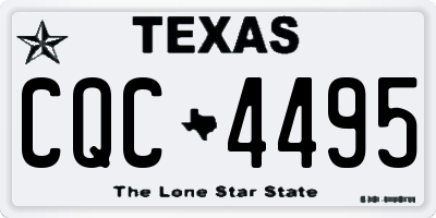 TX license plate CQC4495