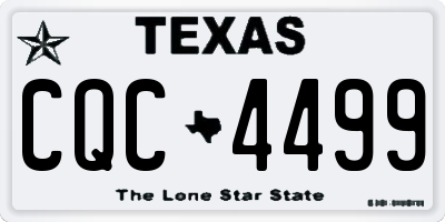 TX license plate CQC4499