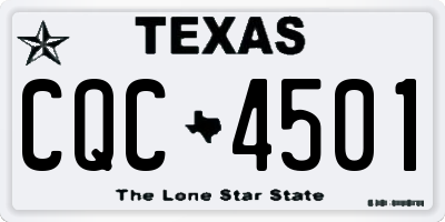 TX license plate CQC4501