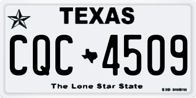 TX license plate CQC4509