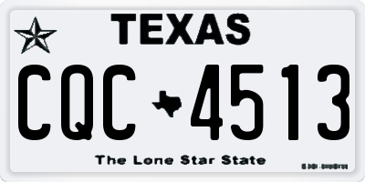 TX license plate CQC4513