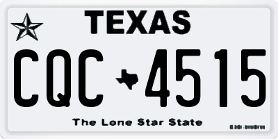 TX license plate CQC4515