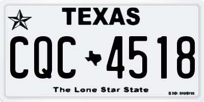 TX license plate CQC4518