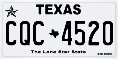TX license plate CQC4520
