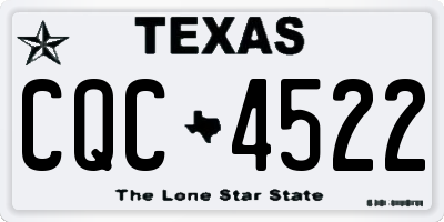 TX license plate CQC4522