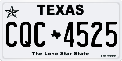 TX license plate CQC4525