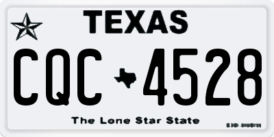 TX license plate CQC4528