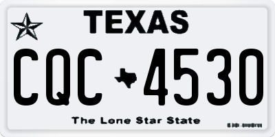 TX license plate CQC4530