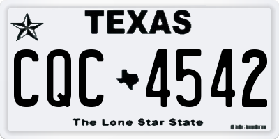 TX license plate CQC4542
