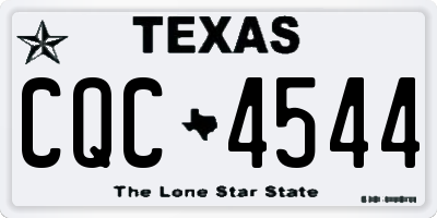 TX license plate CQC4544