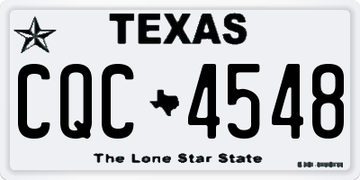 TX license plate CQC4548