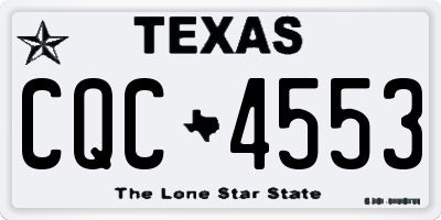 TX license plate CQC4553