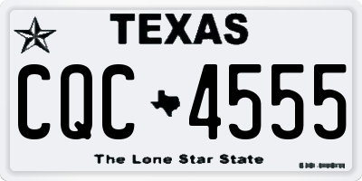 TX license plate CQC4555