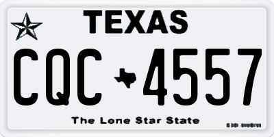 TX license plate CQC4557