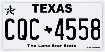 TX license plate CQC4558