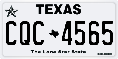 TX license plate CQC4565