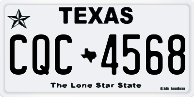 TX license plate CQC4568