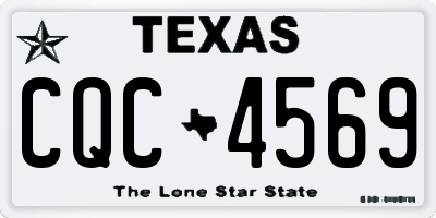 TX license plate CQC4569