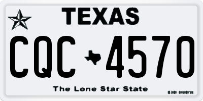 TX license plate CQC4570