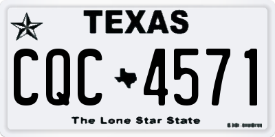 TX license plate CQC4571