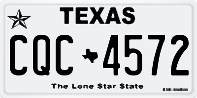 TX license plate CQC4572