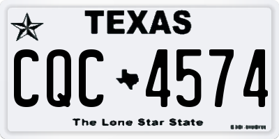 TX license plate CQC4574